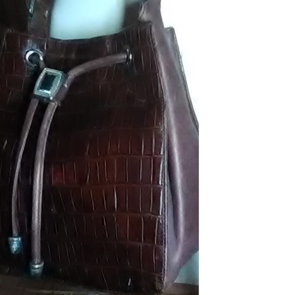 Fossil Brown Alligator Leather Purse 75032 - Picture 7 of 9